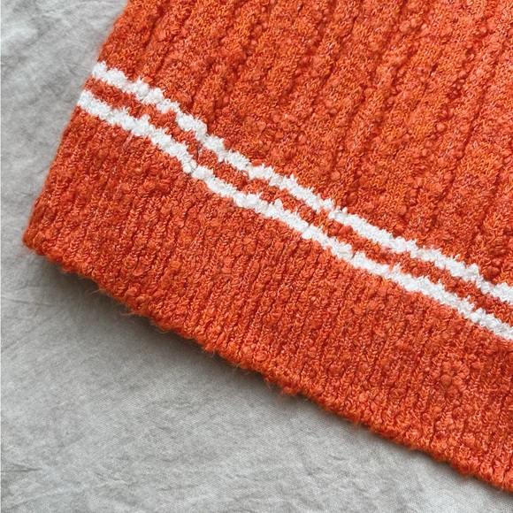 Auth Chanel Orange Viscose Skirt Sz. 38 - Excellent Condition - Picture 3 of 8